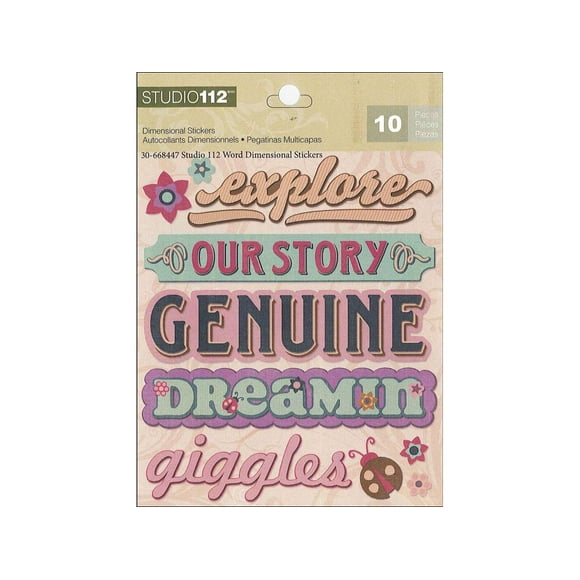 30-668447 K CO STUDIO 112 STICKER DIMENSIONAL WORD