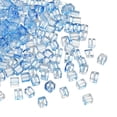 thumbnail image 1 of Uxcell 200 Pcs Perlas de Cubo de Cristal, 7mm Transparentes Facetadas Cuadradas Espaciadoras Suministros para Manualidades para Joyería DIY Pulsera Aretes Collar, Azul, 1 of 6