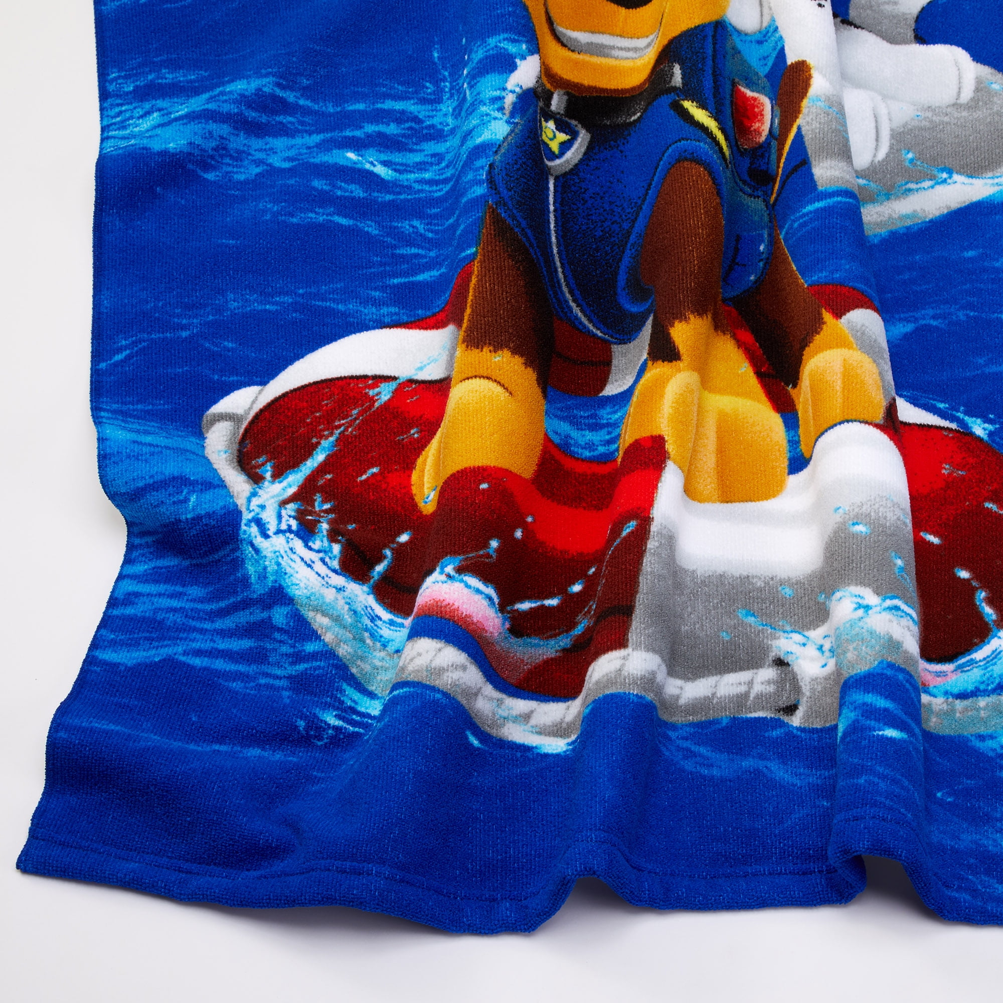 Paw Patrol Kids Beach Towel, Microfiber, 27x54, Blue, Nickelodeon