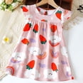 thumbnail image 2 of Tranfacy Dress for Toddler Girls Summer Print Round Neck Casual Fashion for 3 Months‑3 Years, 2 of 4