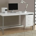 thumbnail image 3 of Monarch Specialties Computer Desk, Home Office, Laptop, Storage Drawers, 60"L, Work, White Laminate, 3 of 5
