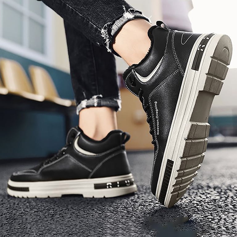 Men\'s Athletic High-Top Sneakers in Black and Silver Black Metallic 2025 High-top basketball shoes, black silver  main image 3