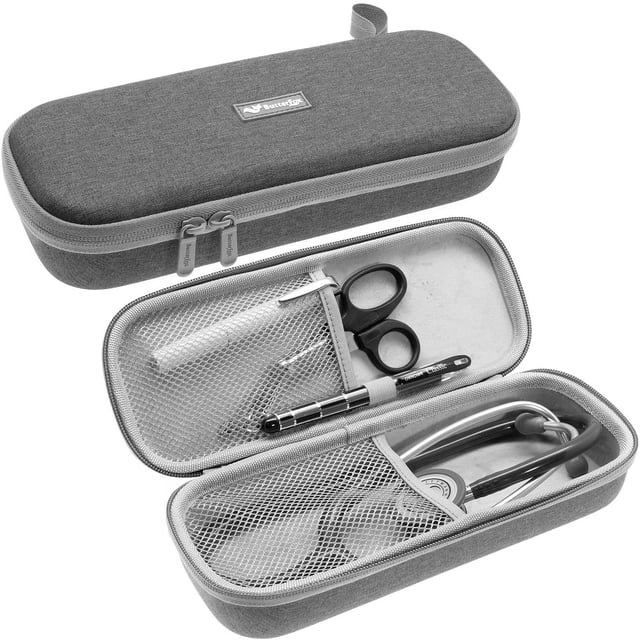 Funda de transporte para estetoscopios ButterFox para Littmann de 3M, color gris