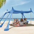 thumbnail image 1 of Toldo de Playa Gardentime 3x3m UPF50+ Portátil Azul, 1 of 6