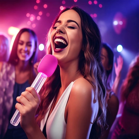 Plastic Microphone Candy Tubes For Party Favor Singing Prop Theme Decor