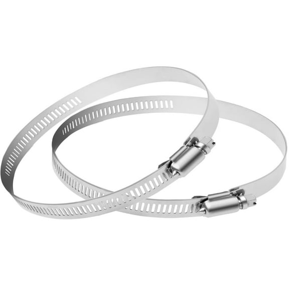 LQQBOX 12 Inch Hose Clamp 304 Stainless Steel Hose Clamps Duct Clamp Worm Gear Adjustable 289mm-311mm Hose Clamp, Fuel Line Clamp for Plumbing, Automotive and Mechanical Applications