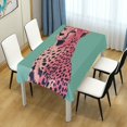 thumbnail image 4 of Yayeee Tablecloths 60" x 120" Rectangle Wrinkle Resistant Party Table Cover, Big Pink Cheetah, 4 of 8