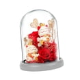 thumbnail image 3 of Estatuilla de flores preservadas Perfecl con luces cúpula transparente Estilo A, 3 of 8