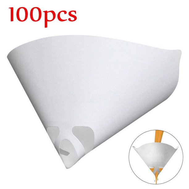 Embudo de papel para pintura de pollo, 50 Uds., filtro de precisión, tamiz de micras, cono de malla de nailon para pintura en aerosol para muebles de coche zhangyuxiang LED