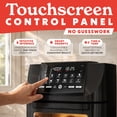 thumbnail image 3 of Gourmia 14 Qt Air Fryer Oven, 12 Presets, Rotisserie, FryForce 360°, Black, 3 of 11