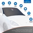 thumbnail image 2 of Windshield Snow Cover - Best Auto Ice Guard - Wiper Protector - Non Scratch Magnetic - Sturdy - Self Storage Pouch - Keep your Vehicle Exterior Frost Free and Clean -Car-Van-SUV - 120 x 210 cm, 2 of 8