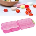 thumbnail image 1 of Étui à Médicaments, Boîte à Médicaments en Plastique Compacte pour Médicaments Bleu, Blanc, Rouge Rose, Violet, 1 of 7