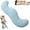 Blue, variant on Pea Pod Body Pillow for Side Sleeper, Pea Pod Body Pillow for Adults, S Shaped Full Bodys Support Pillows for Adults, Washable Cover Long Bodys Pillows for Back Support Sleeping (Grey)