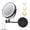 Black + Iron + Classic, variant on Rechargeable Wall Mounted Makeup Mirror 8'' Magnifying Mirror with Lights Double-Sided 1X/10  360 °   Rotation Extension Bathroom Shaving Mirror with Foldable Arm