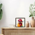 thumbnail image 5 of Paintings Art Prints : Rooster Wooden Art Prints  Farmhouse Wall Decor， Framed Funny Chicken with Glasses Painting Farm Animal Prints for Kitchen Living Room Home Office （08X 08in） Vintage, 5 of 8