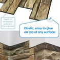 thumbnail image 3 of PVC Plastic 3D Wall Panels (Brown) Brown，0.45*3m, one roll, 3 of 5