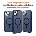thumbnail image 2 of Magnetic Case for iPhone 15 Plus, Compatible with MagSafe Wireless Charging, Anti-Scratch Skin-Feel Military Grade Shockproof Protective Slim Phone Case Cover for iPhone 15 Plus, Blue, 2 of 7
