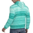 thumbnail image 3 of Bingfone Teal Turquoise Men'S Drawstring Hoodie Long Sleeve Pocket Sweatshirts-Xx-Large, 3 of 9