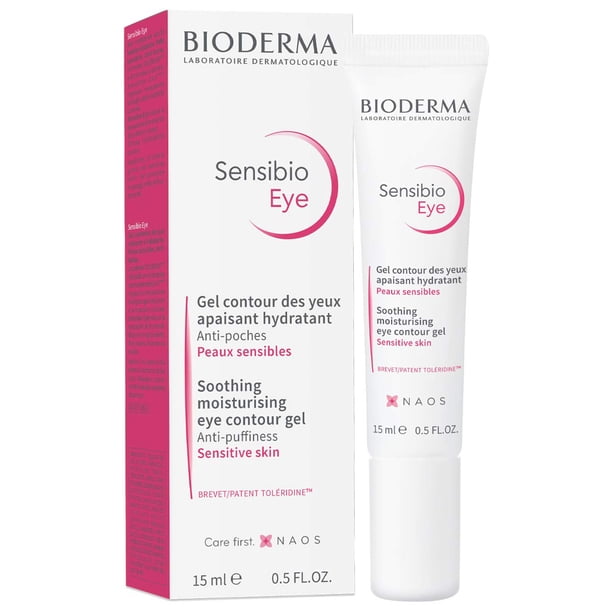 Gel hidratante para ojos Bioderma Sensibio que reduce las líneas finas