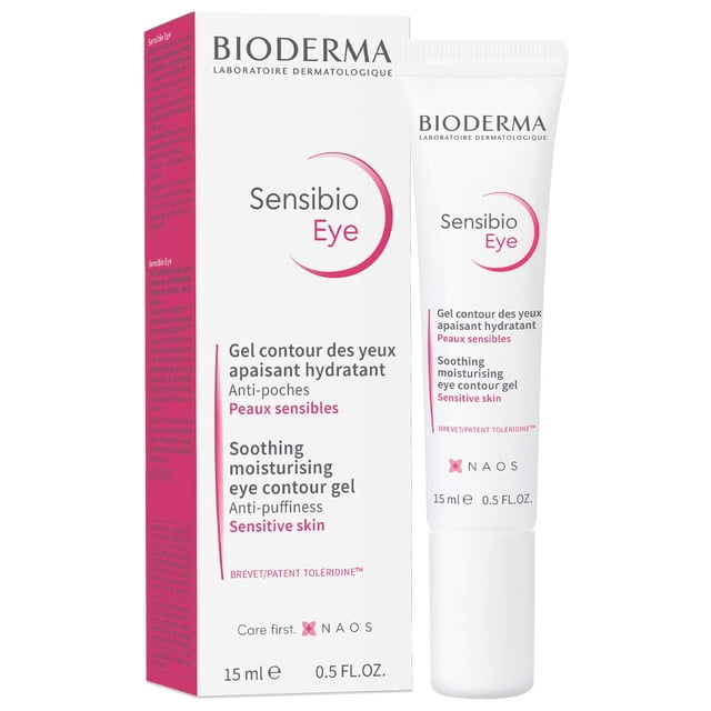 Gel hidratante para ojos Bioderma Sensibio que reduce las líneas finas