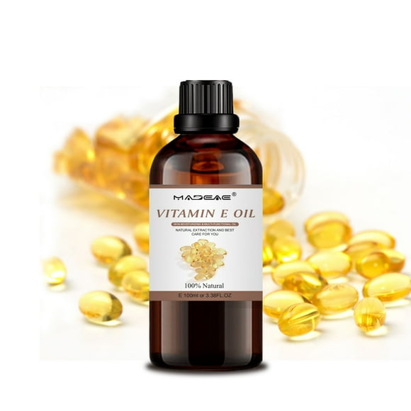SHSLING vitamin E oil 100ml - 100% Natural & Pure vitamin E oil For Hair ,Body Moisturizer,Skin Health - vitamin E Extract Carrier Oils For Essential Oils