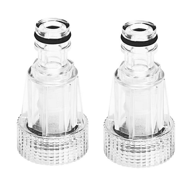 Sidaley Paquete de 2 filtros de agua para lavadora de coche de alta presión, accesorio de conexión de Universal para camión y Vehículos, repuestos y accesorios Mis