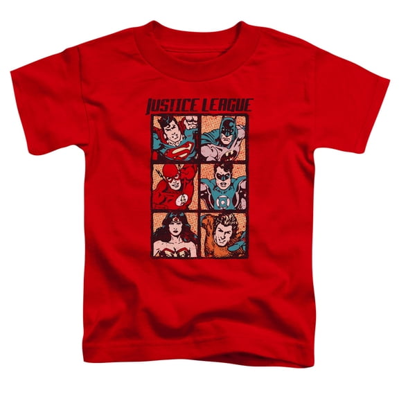Jla - Rough Panels - Toddler Short Sleeve Shirt - 4T