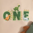 thumbnail image 5 of mgoYE Toddler Baby Boy 1st 2nd Birthday Outfit Dinosaur Short Sleeve T-Shirt Tops Shorts Set Summer Clothes(Yellow,6-12 Months), 5 of 7