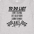 thumbnail image 4 of Inktastic To Do List Funny Racing for Baby Boys or Girls Baby T-Shirt, 4 of 5