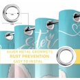thumbnail image 4 of Easter Blackout Curtains for Bedroom, Bunny Colorful Eggs Spring Floral Botanical Thermal Insulated Kitchen Drapes with Grommets, Light Blocking Window Treatment, 2 Panels 52" x 63", 4 of 5