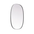 thumbnail image 5 of Elegant Decor Metal Frame Oval Mirror 27x40 Inch in Brass, 5 of 7