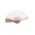 thumbnail image 3 of White Lace Hand Fan, 3 of 4