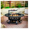 thumbnail image 5 of 36 Inch with 2 Cooking Grills,Outdoor Wood Burning BBQ Firepit with Lid, 3-in-1 Outdoor for Backyard Deck Patio Picnic(Black), 5 of 6