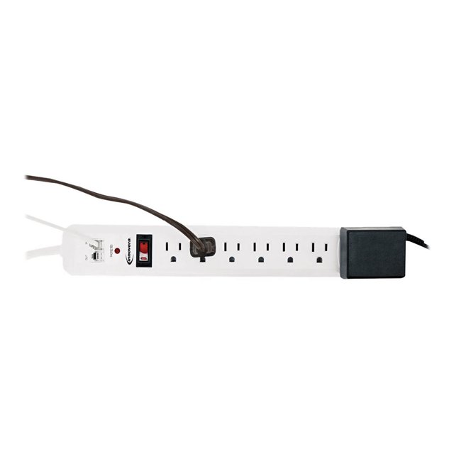 Innovera Surge Protector - Surge Protector - Connecteurs de Sortie : Cordon de 7 - 4 Pieds - Blanc