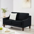thumbnail image 2 of Modern Loveseat Sofa Couches for Living Room,Comfy Sofas with Wooden Legs,Upholstered Velvet 3-Seater Couch,Armchair,Living Room Single Seat Sofa Chair for Bedroom Apartment, 2 of 9