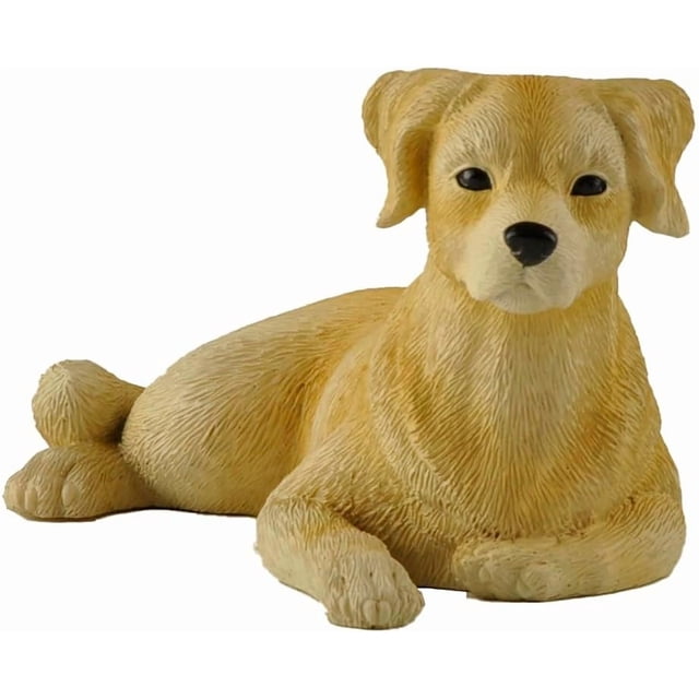 JFSM INC. 4" Miniature Yellow Labrador Dog Figurine - Yellow Lab Gifts, Decorative Display, Gift-Giving