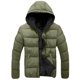 thumbnail image 4 of Ceisia Men Solid Color Hooded Cardigan Jacket Warm Casual Long Sleeve Pocket Parka Gift, 4 of 5