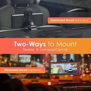 Rexing Wireless Apple CarPlay & Android Auto Display with 4K Dash Cam