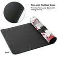 thumbnail image 4 of Japanese Cherry Blossom Mouse Pad 35.4x15.7in XXL Full Desk Pink Watercolor Art, Cool Design Gaming Mousepad, Extended Large NonSlip Rubber Base, Stitched Edges, 4 of 6