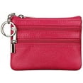 thumbnail image 1 of LAICAIW Women's Genuine Leather Coin Purse Mini Pouch Change Wallet with Keychain,Rose, 1 of 6