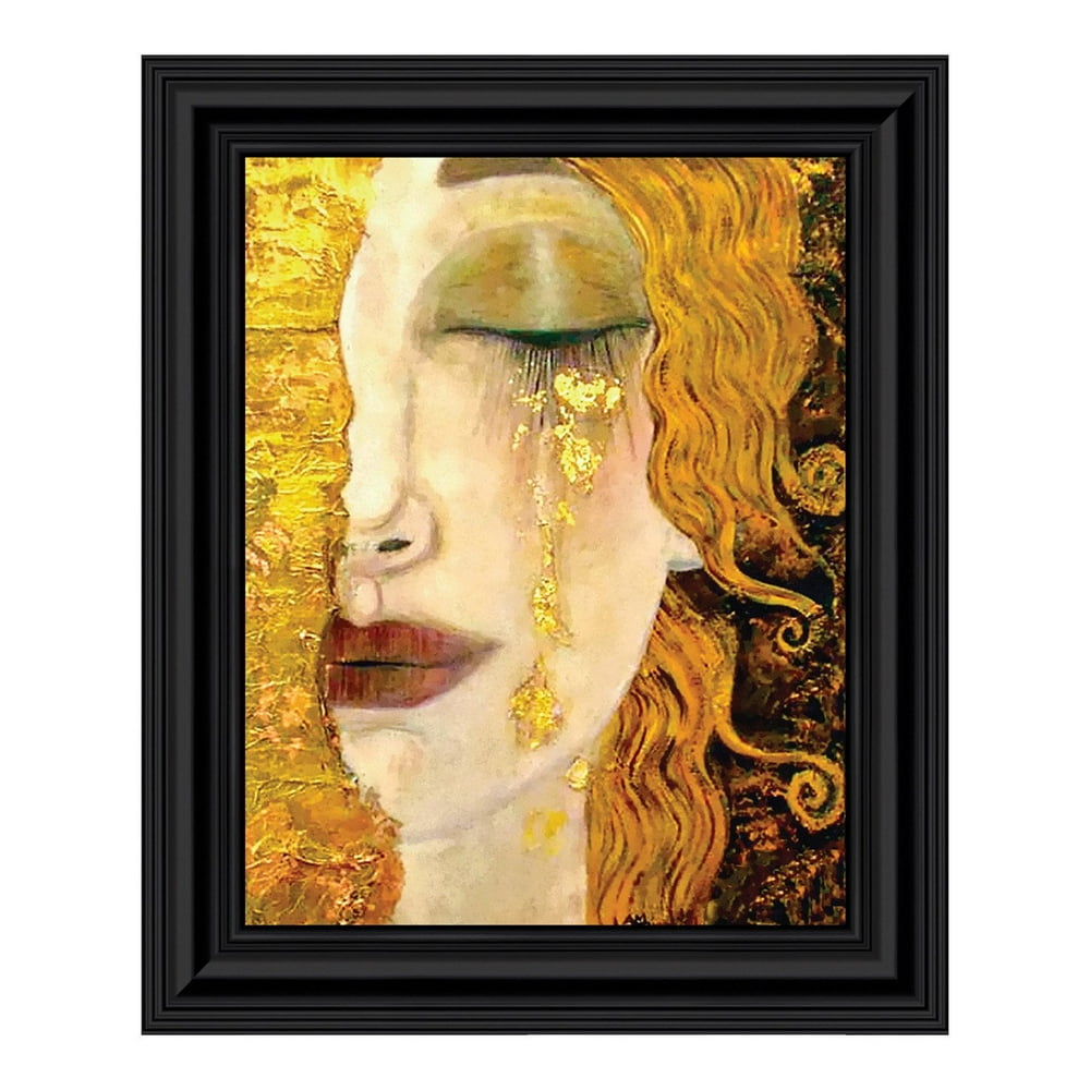 Golden Tears by Gustav Klimt Framed Wall Art Print, Wonderful Living