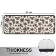 thumbnail image 5 of Kitchen Rugs Sets Of 2,White Brown Sunflower Pattern Anti Fatigue Kitchen Mat Rugs Non Slip Washable,Decorative Kitchen Floor Mats for Kitchen,Sink,Laundry,17"x47"+17"x47", 5 of 5