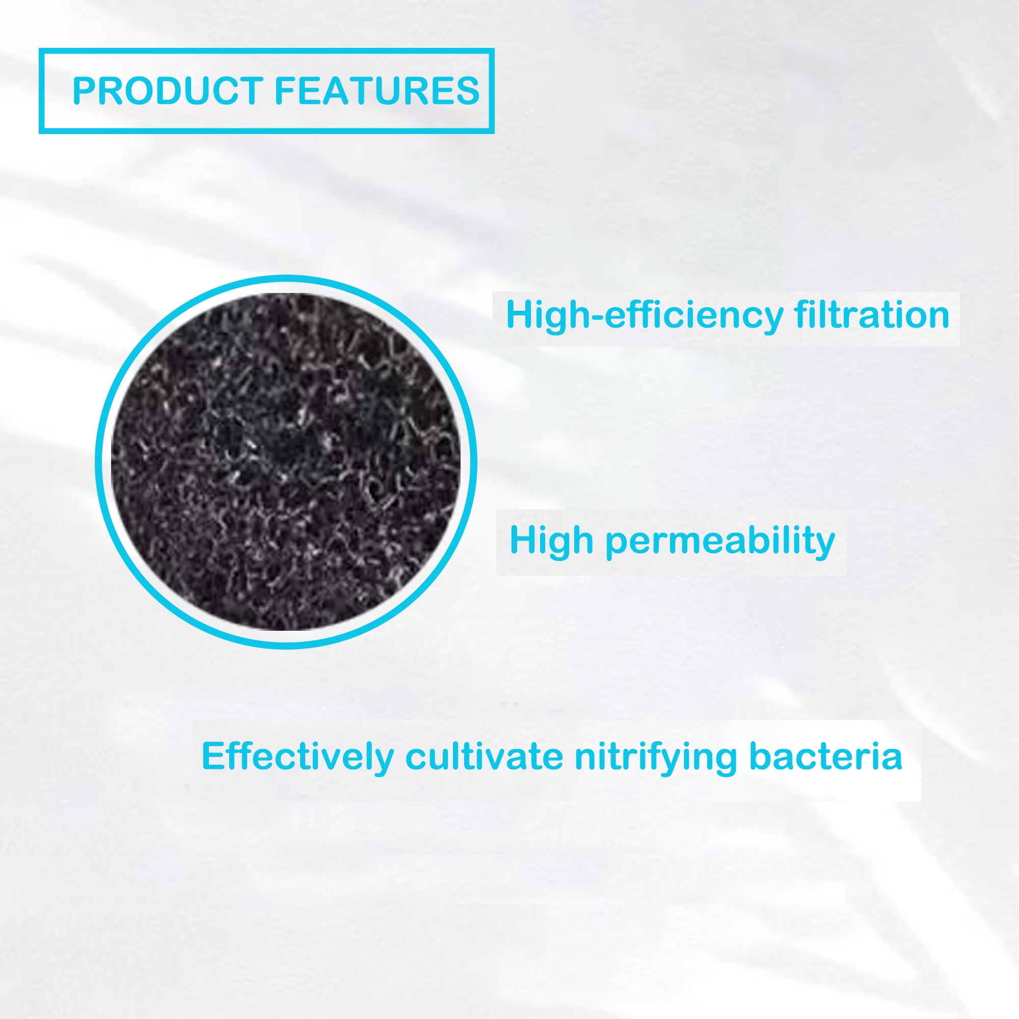 Delapan Fish Foam Pre-Filter Sponges Compatible with Canister Filters Biomaster 250 350 600 Aquarium Filter Media, 15 Pack