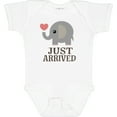 thumbnail image 3 of Inktastic Just Arrived Baby Elephant Boys or Girls Baby Bodysuit, 3 of 5