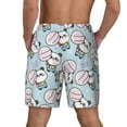 thumbnail image 2 of Haiem Cute Panda Bear Mens Swim Trunks with Compression Liner 2 in 1 Swimming Shorts Stretch Swimwear Quick Dry,Board Shorts-XX-Large, 2 of 9
