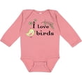 thumbnail image 3 of Inktastic I Love Birds green Boys or Girls Long Sleeve Baby Bodysuit, 3 of 5
