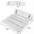 thumbnail image 4 of Asiento de ducha plegable de aluminio y ABS blanco, 330 x 320 x 70 mm, 4 of 5