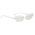 thumbnail image 1 of Eye Gafas de sol Mujeres Pequeño Triángulo Gafas de sol UV400 Lente plateada Lente de plata jinwen Gafas de sol de ojo de gato para hombres, 1 of 8