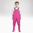 thumbnail image 2 of Kcodviy 2 Pcs Kids Chest Waders Youth Bunny Romper Baby Boy Fishing Waders for Toddler Boy Easter Outfit 2T Children Water Proof Waders Baby Romper Shorts with Boots, 2 of 5