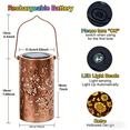 thumbnail image 6 of Colorful Sunflower Glow Solar Garden Lantern,Outdoor Waterproof Decorative Hanging Solar Lights,Metal Solar Powered Garden Decor for Patio,Yard,Gifts(Sunflower), 6 of 6